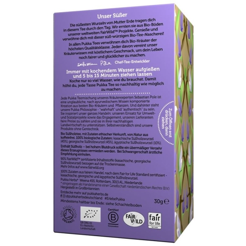 Pukka Three Licorice tea organic Btl 20 pcs