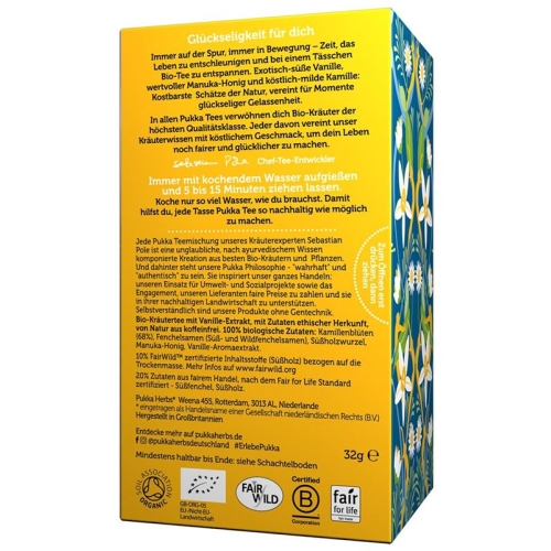 Pukka Kamille, Vanille & Manuka-Honig Tee Bio Beutel 20 Stück buy online