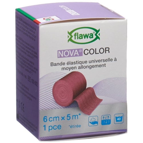 Flawa Novacolor Idealbandage 6cmx5m red