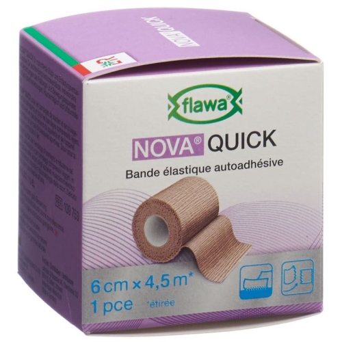 Flawa Nova Quick cohesive rice binding 6cmx4.5m tan