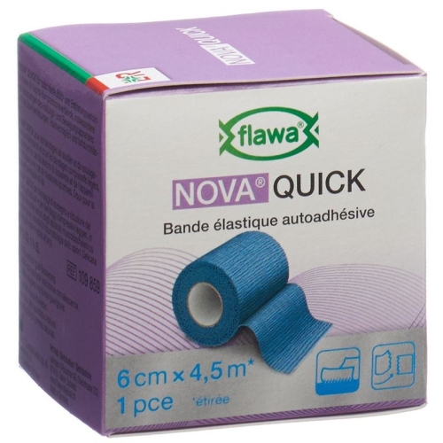 Flawa Nova Quick cohesive rice binding 6cmx4.5m blue