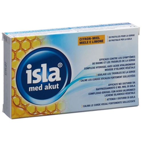 Isla Med acute lozenges citrus honey 20 pieces