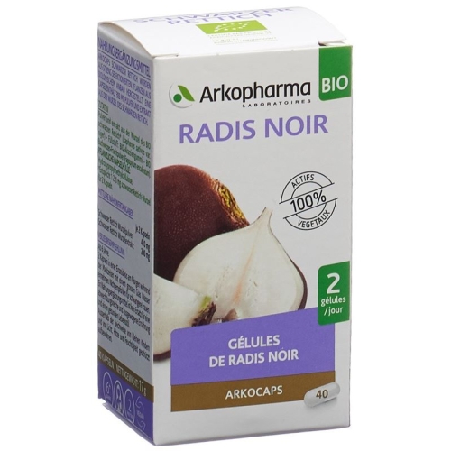 Arkocaps black radish organic jar 40 capsules