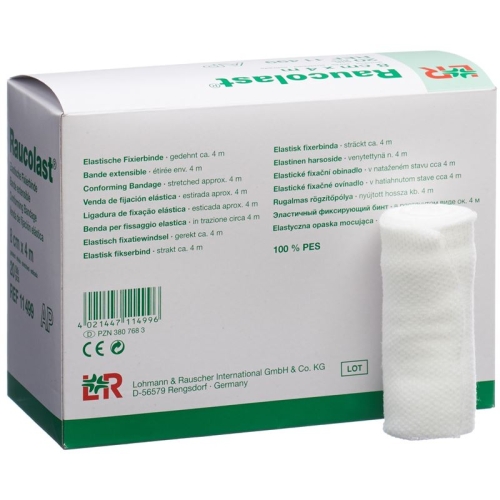 Raucolast elastic bandage 8cmx4m 20 pcs