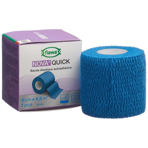 Flawa Nova Quick cohesive rice binding 6cmx4.5m blue