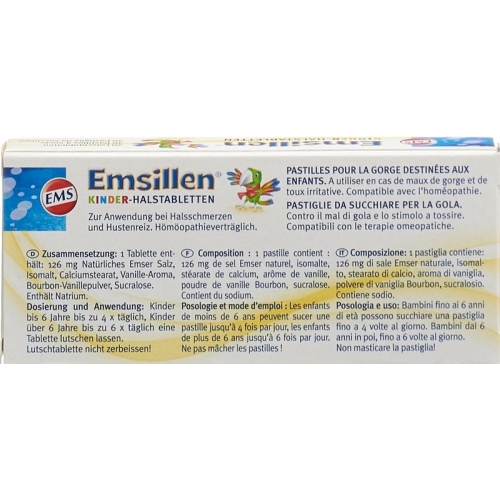 Emsillen children Halstabletten with vanilla 20 pcs