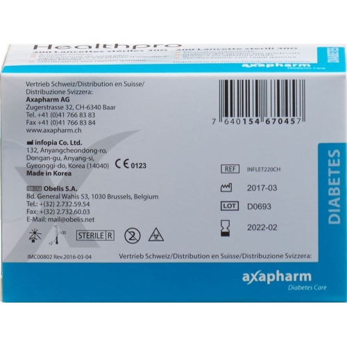 Healthpro 30G lancets 200 pcs