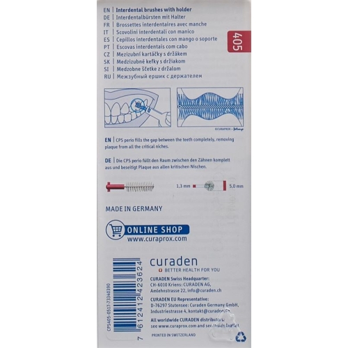 Curaprox CPS 405 perio plus 5 interdental brush + holder
