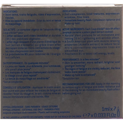 Coup D Eclat face Lifting ampoules 7 x 1 ml