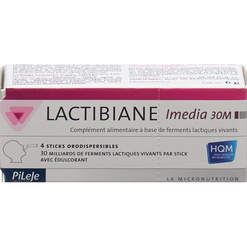 LACTIBIANE Imedia orodispersible Sticks 4 pcs