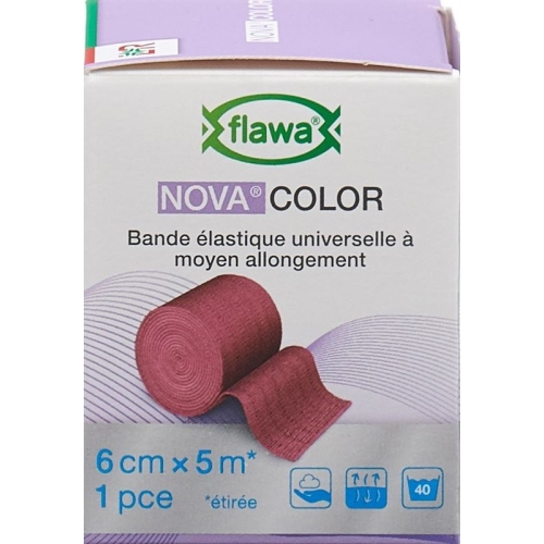 Flawa Novacolor Idealbandage 6cmx5m red