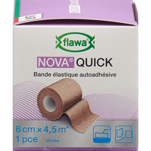 Flawa Nova Quick cohesive rice binding 6cmx4.5m tan