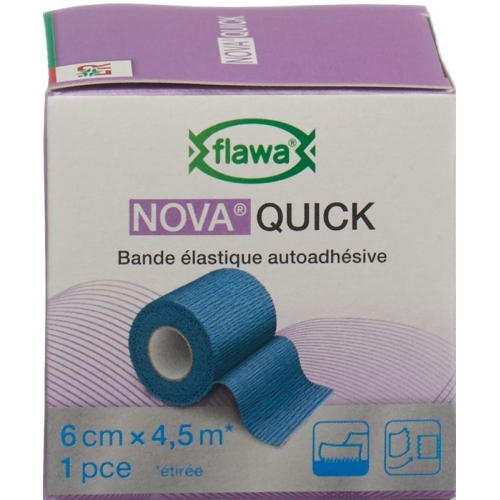 Flawa Nova Quick cohesive rice binding 6cmx4.5m blue