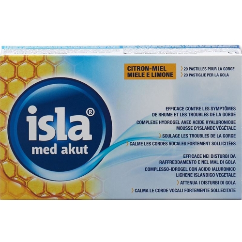 Isla Med acute lozenges citrus honey 20 pieces