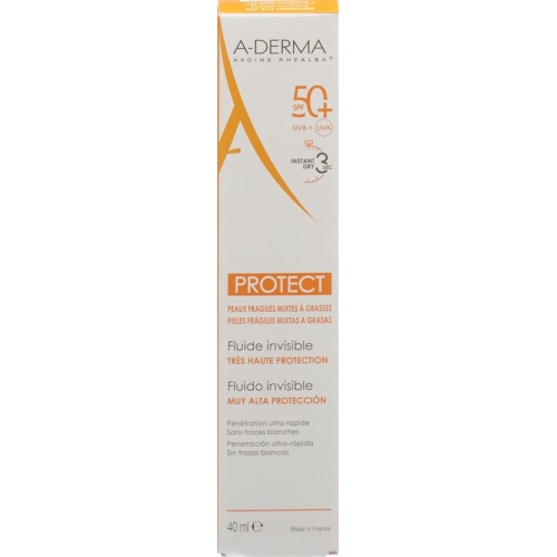 A-derma Protect Fluide Invisible SPF 50+ 40ml buy online