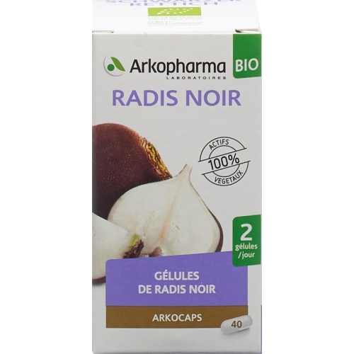 Arkocaps black radish organic jar 40 capsules