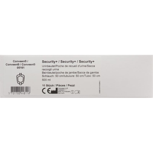 Conveen Security Plus Beinbeutel Unsteril 500ml 50cm 10 Stück buy online