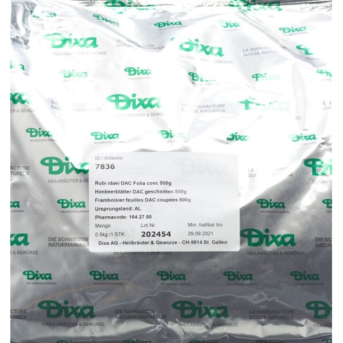 Dixa Rubi Idaei Folia Conc Dac 500g buy online