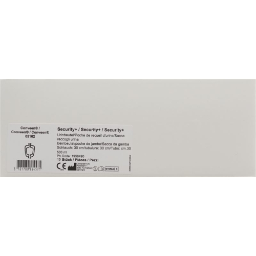 Conveen Security Plus Beinbeutel Steril 500ml 25cm 10 Stück buy online