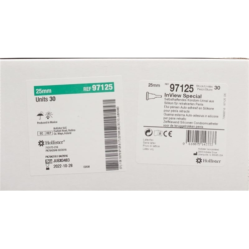 Hollister Inview Kondom Urinal 25mm Kurz 30 Stück buy online