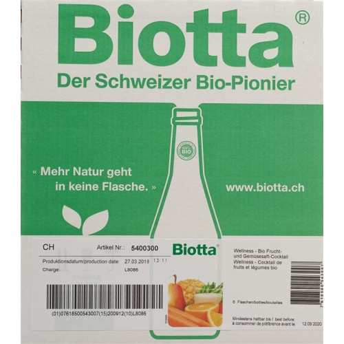 Biotta Bio Wellness 5dl buy online