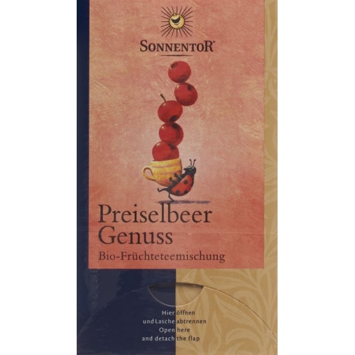 Sonnentor cranberry enjoy tea 18 pcs