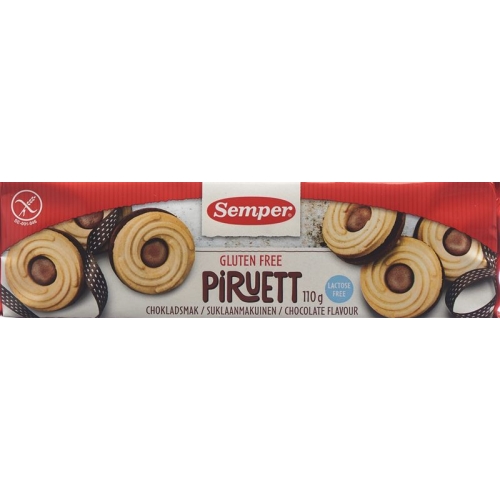 Semper Piruett biscuit Choco gluten-free 110 g