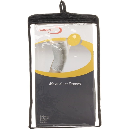 OMNIMED Move Knee Bandage L white-gray