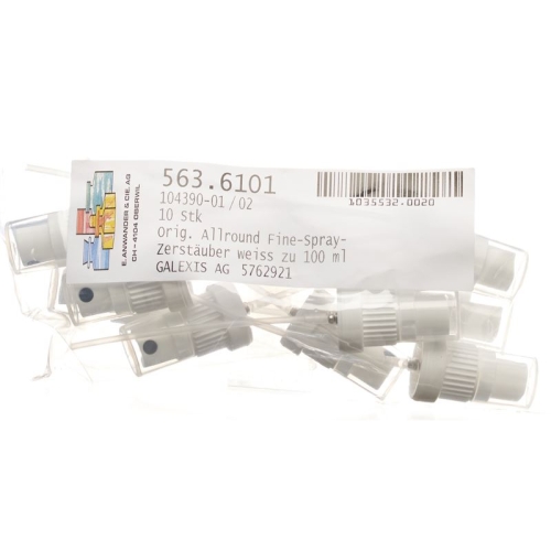 Anwander round Fine spray atomizer 100ml white 10 pcs