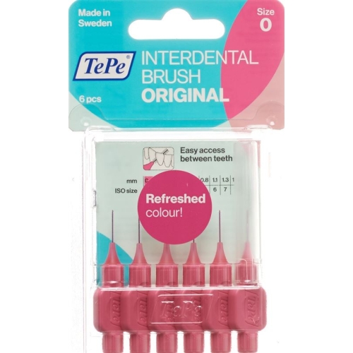 TePe Interdental Brush 0.4mm pink Blist 6 pcs