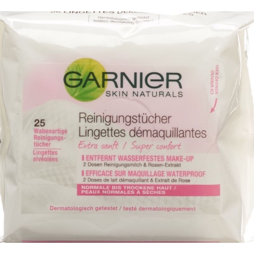 Garnier Skin Naturals cleaning cloths for normal to dry skin 25 pcs