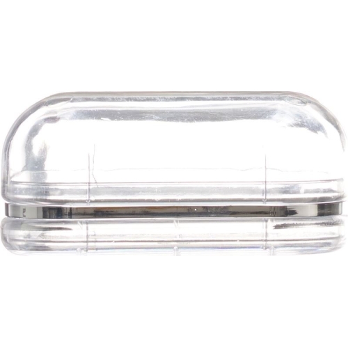 Herba soapbox transparent with silver edge