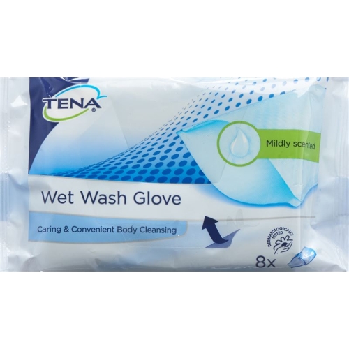 TENA Wet Wash Glove perfumed 8 pcs