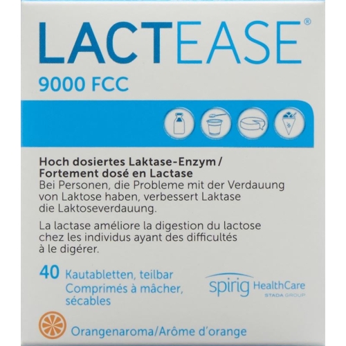 Lactease 9000 FCC Kautabl divisible 40 pcs
