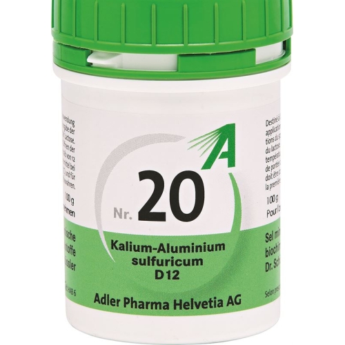 Adler Schüssler NR20 potassium aluminum sulphate tbl D 12 100 g