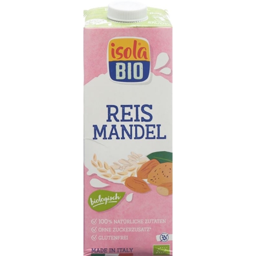 Isola Bio almond rice milk Tetra 1 lt