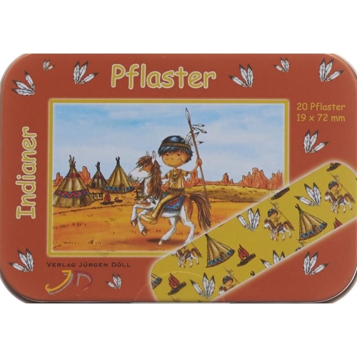 Döll adhesive plasters 19x72mm Indians Ds 20 pcs