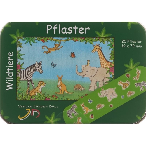 Döll adhesive plasters 19x72mm wildlife Ds 20 pcs