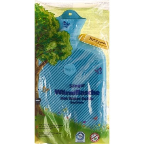 SINGER hot water bottle 2l lamella 1 sided light blue