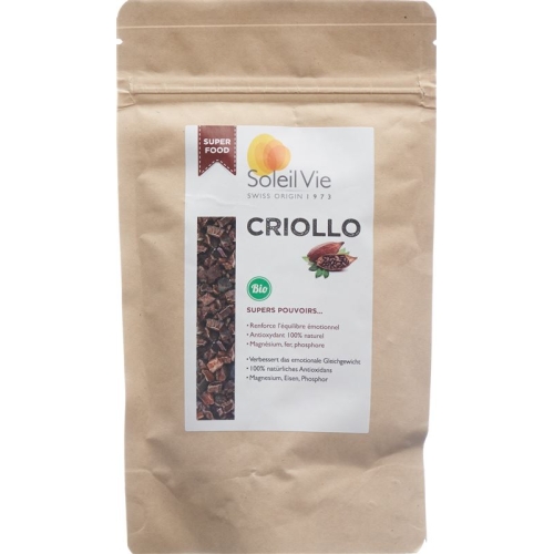 Soleil Vie crude cacao Criollo splitter Bio 120 g