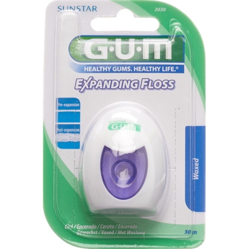 GUM EXPANDING SUNSTAR floss waxed 30m