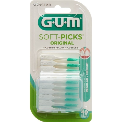 GUM SUNSTAR 632 Soft bristles picks Regular 40 pcs