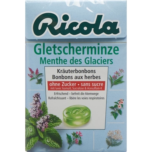 Ricola glacier mint candy without sugar Box 50 g