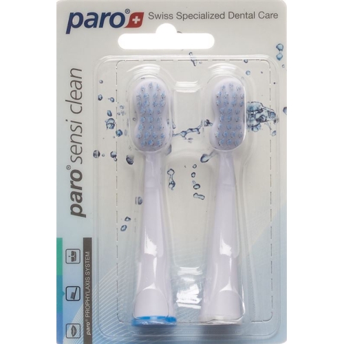 Paro sensi-clean replacement toothbrush sonic toothbrush 2 pcs