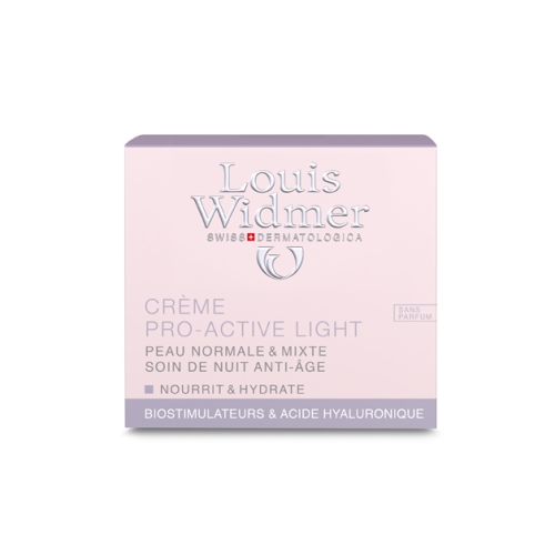 Louis Widmer Crème Soin Pro Act Light Non Parfumé 50 ml