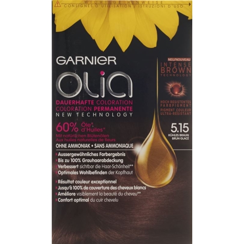 Olia hair color 5.15 Cool Brown