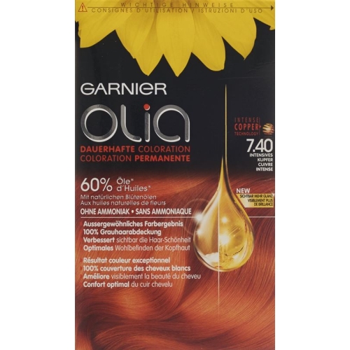 Olia Hair Color Intense copper 7:40