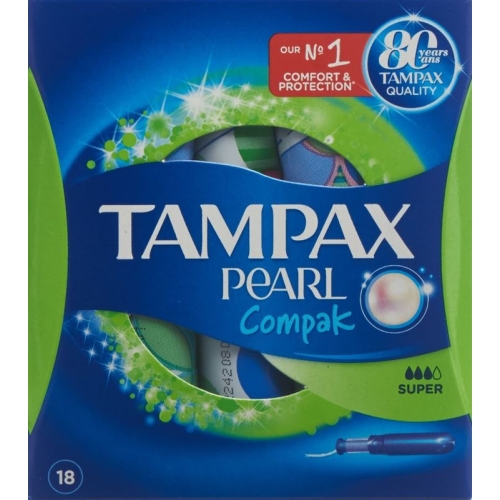 Tampax Tampons Compak Pearl Super 18 pieces