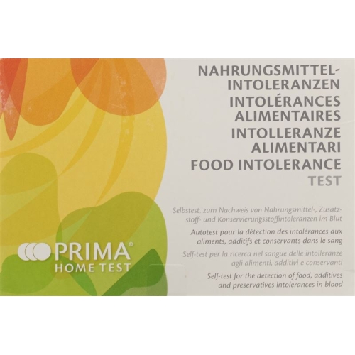 PRIMA HOME TEST Test for food intolerance (120 food additives and 15)