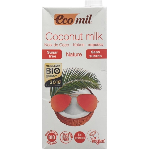 ECOMIL coconut drink lt without sugar 1